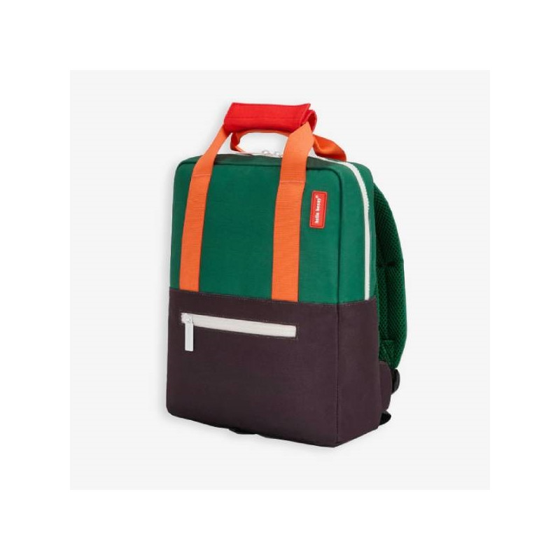 Hello Hossy - Sac à dos école enfant Mini Dark Green