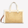 Lancaster - Sac cabas Cannage Rotin naturel
