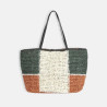 Auren - Panier paille synthétique tricolore