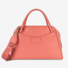 Lancaster - Sac bowling cuir Dune rose blush