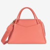 Lancaster - Sac bowling cuir Dune rose blush
