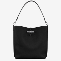 Longchamp - Sac seau Le Roseau XS porté épaule Noir