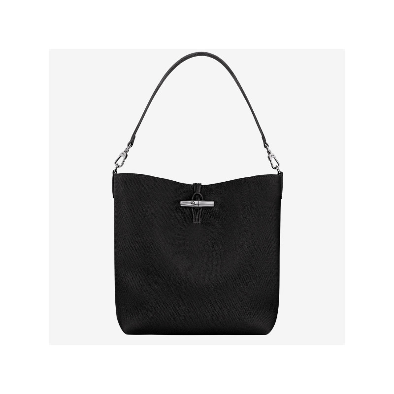 Longchamp - Sac seau Le Roseau XS porté épaule Noir