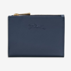 Longchamp - Petit portefeuille lisse en cuir compact Epure