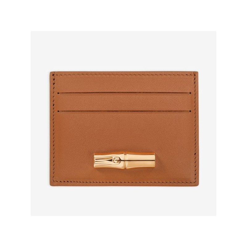 Longchamp - Porte-cartes Le Roseau bambou doré