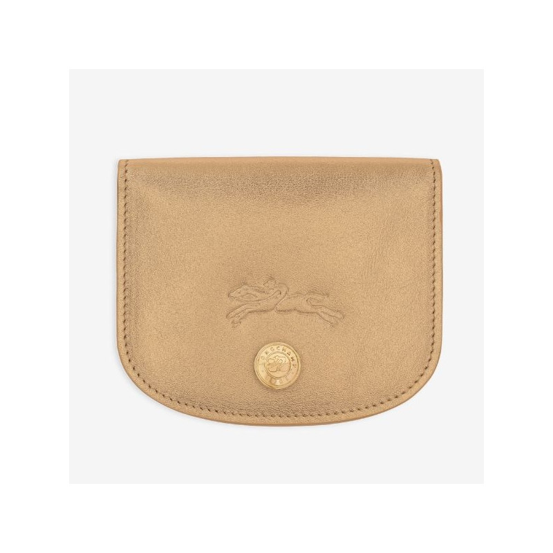 Longchamp - Porte-cartes Pliage Xtra doré