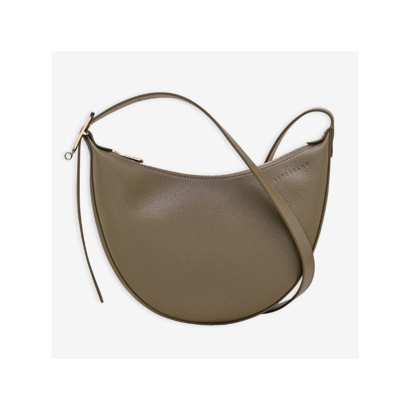 Longchamp – Sac femme bandoulière demi lune XS Le Foulonné