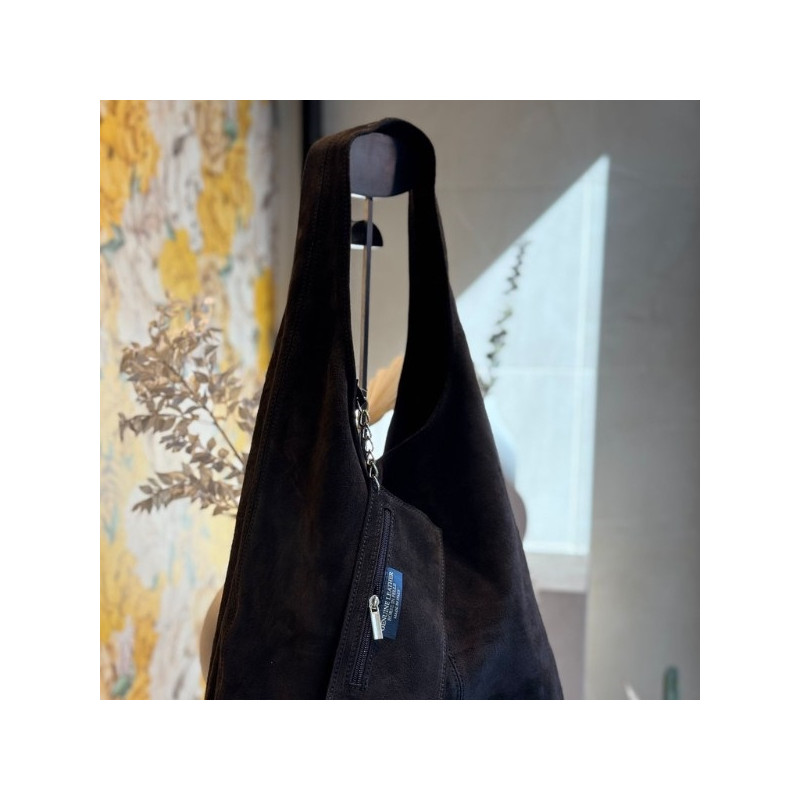 Auren - Grand Sac Cabas Hobo Souple marron