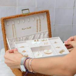 Maison Scarlett - Coffret à bijoux Louise Teddy camel