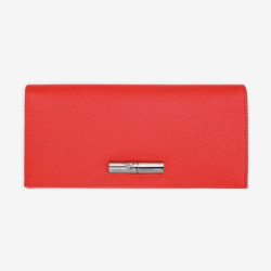 Longchamp - Portefeuille long grainé Le Roseau