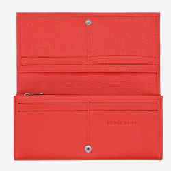 Longchamp - Portefeuille long grainé Le Roseau