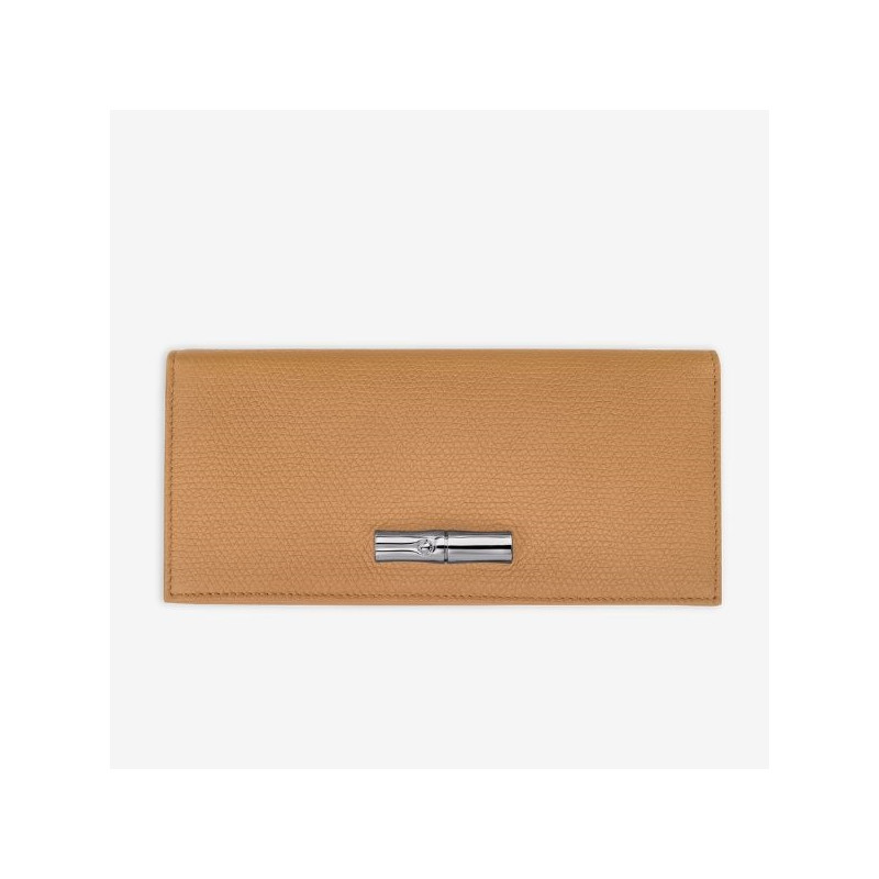 Longchamp - Portefeuille long grainé Le Roseau