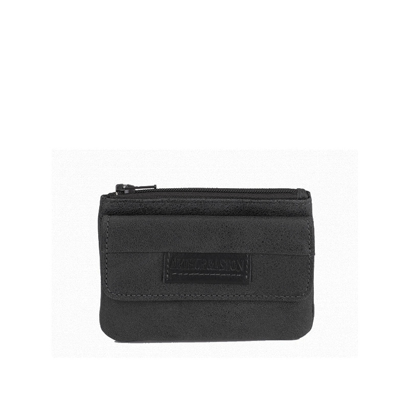 Portemonnaie en cuir zippé Marco par Arthur & Aston | Gandy.fr