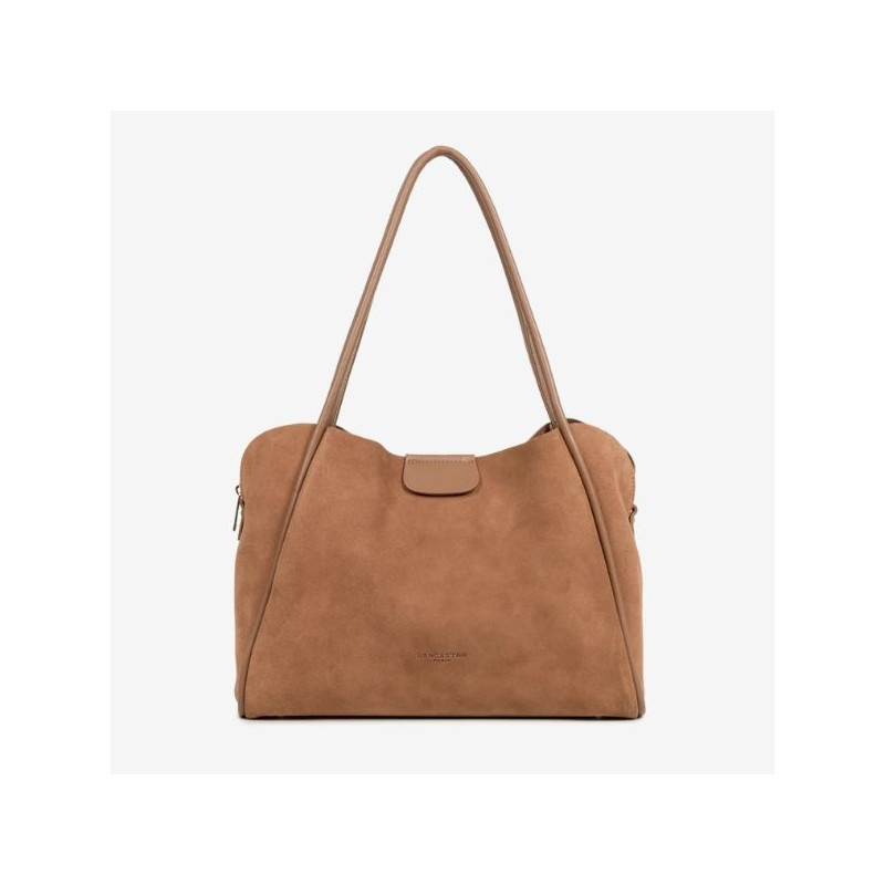 Lancaster - Grand sac cabas épaule daim Suède Ida