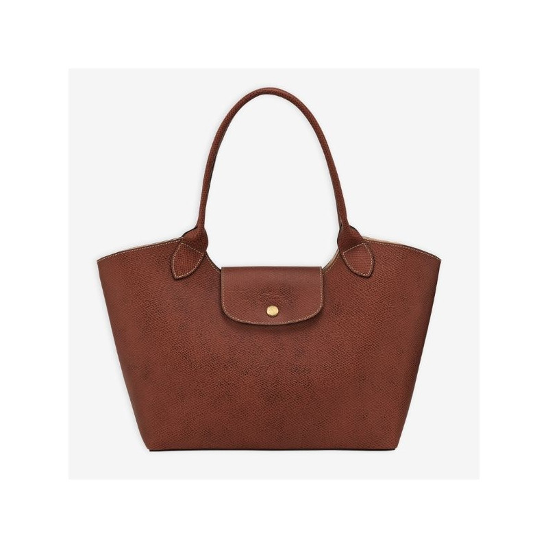 Longchamp - Sac porté épaule Epure L cuir grainé