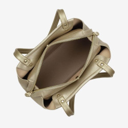 lancaster – cabas epaule zippe foulonne double