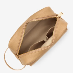 Lancaster – Trousse de toilette en cuir pour femme Zoé x Lancaster Collaboration