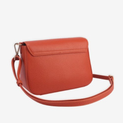 Mac Douglas - Petit sac rabat cuir Cancun Alba S Orange intense