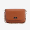 Mac Douglas - Petit sac rabat cuir Cancun Alba S Châtain