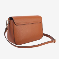 Mac Douglas - Petit sac rabat cuir Cancun Alba S Châtain