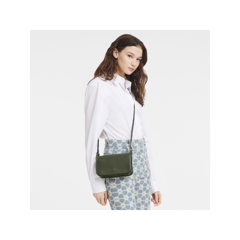 Petit sac cuir femme à rabat Le Foulonné - Longchamp
