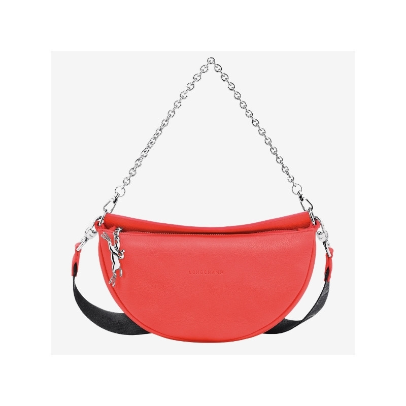 Longchamp - Sac Porté Epaule Smile Fraise