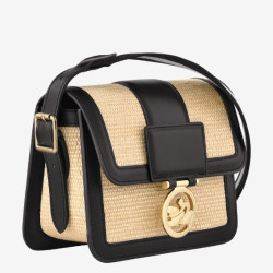 Longchamp - Sac Femme Bandoulière Boxtrot Paille