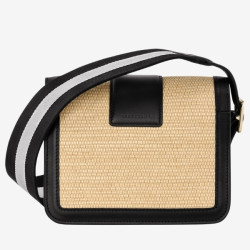 Longchamp - Sac Femme Bandoulière Boxtrot Paille