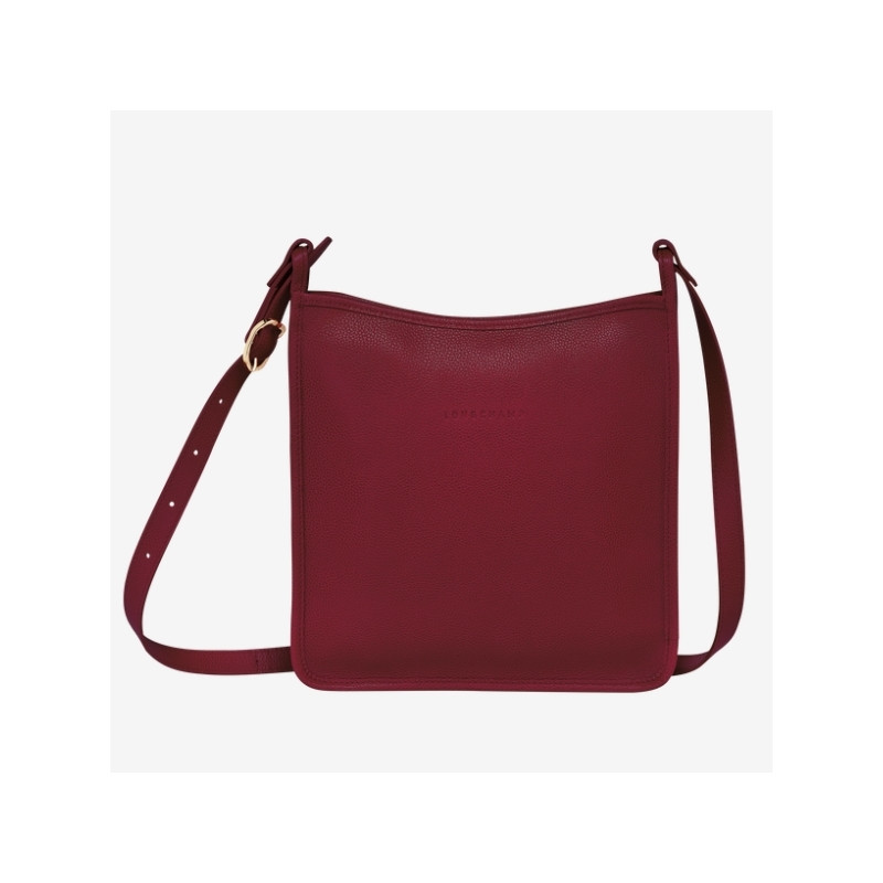 Longchamp - Le Foulonné Sac porté travers zippé L Rouge