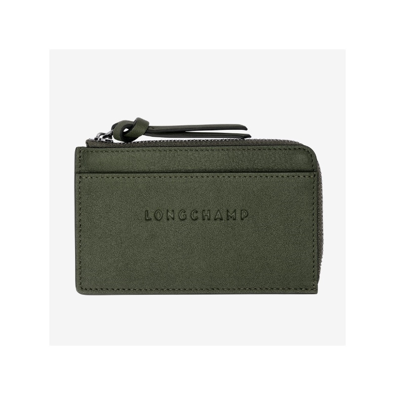 Longchamp - Petit Porte-monnaie 3D pour femme en cuir