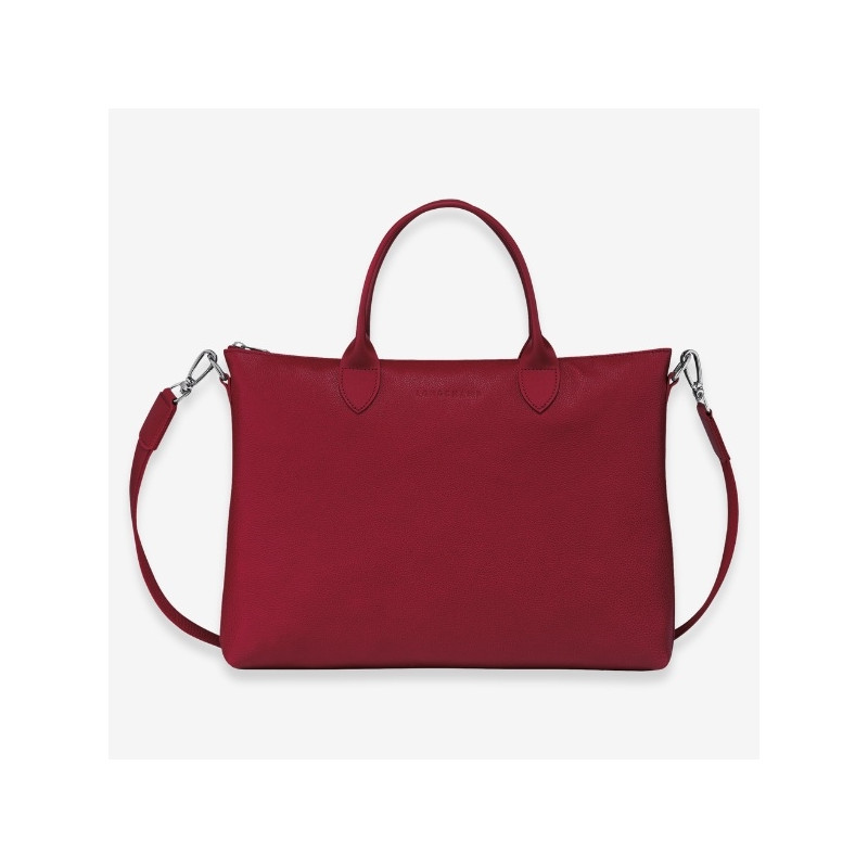 Longchamp- Porte document Foulonné en cuir