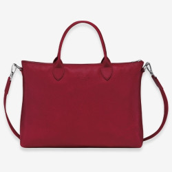 Longchamp- Porte document Foulonné en cuir
