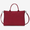 Longchamp- Porte document Foulonné en cuir