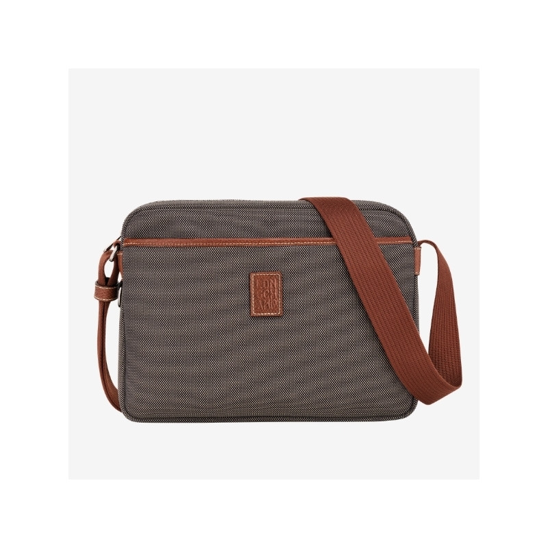 Longchamp - Porte-documents Homme cuir Porté Travers Boxford M