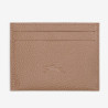 Longchamp - Porte-cartes plat Le Foulonne Biscuit