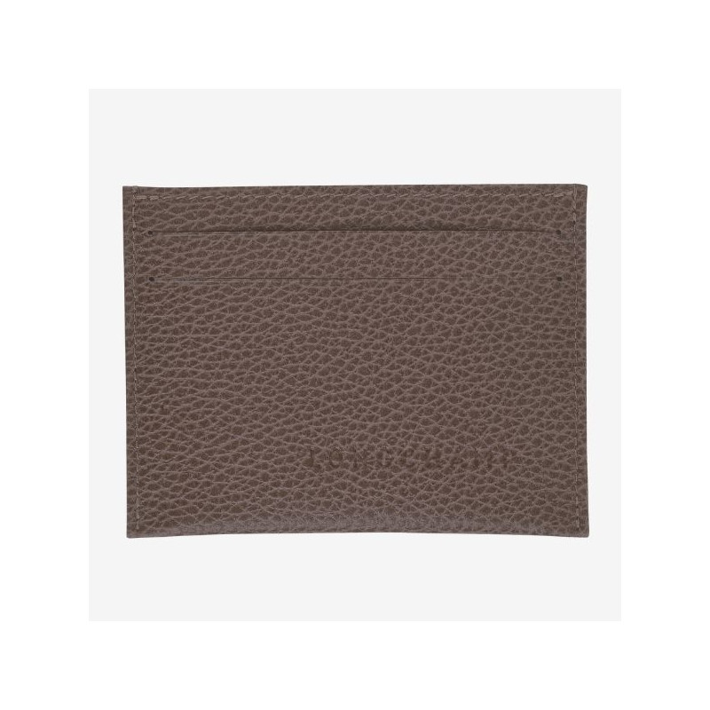 Longchamp - Porte-cartes plat Le Foulonne Taupe
