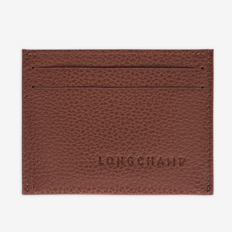 Longchamp - Porte-cartes plat Le Foulonne Café