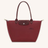 Longchamp - Sac Cabas M porté épaule Le Pliage Green