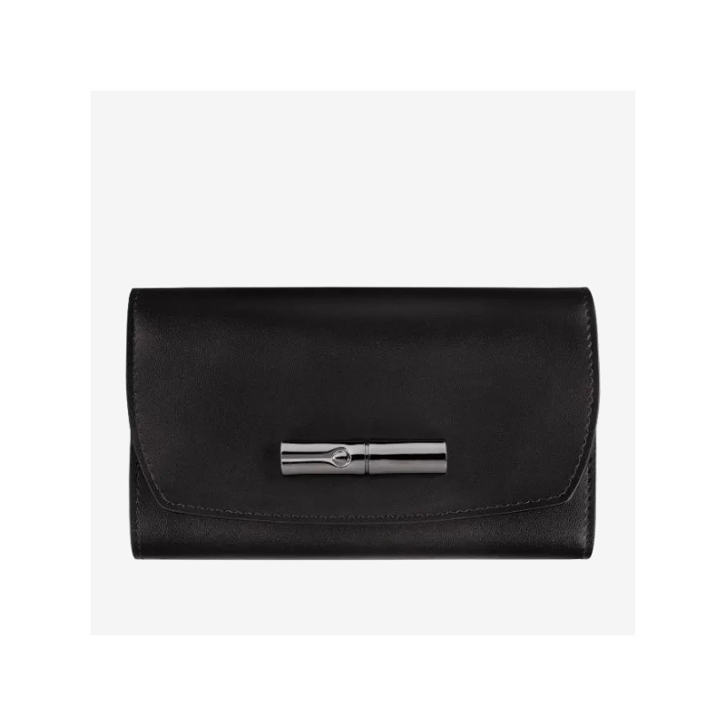 Longchamp - Portefeuille cuir femme Roseau Box