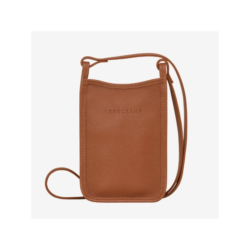 Longchamp - Étui Téléphone en cuir Le Foulonné