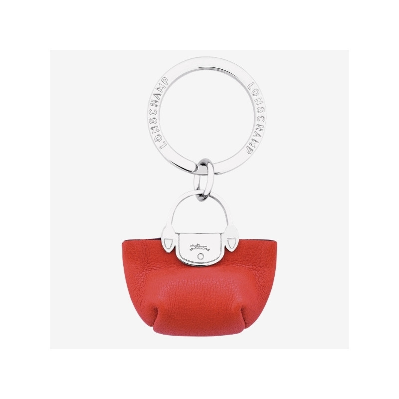 Longchamp - Porte-Clés Le Pliage Cuir Orange