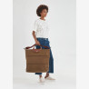 Longchamp - Sac de voyage extensible Cognac