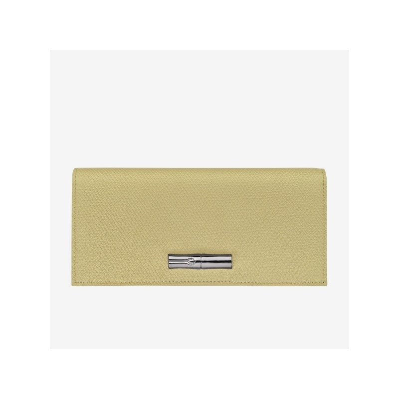 Longchamp - Portefeuille long grainé Le Roseau