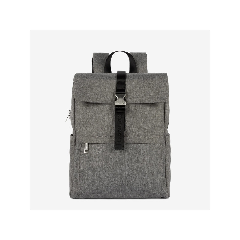 Lancaster - Sac à dos à rabat clippé Smart gris