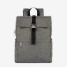 Lancaster - Sac à dos à rabat clippé Smart gris