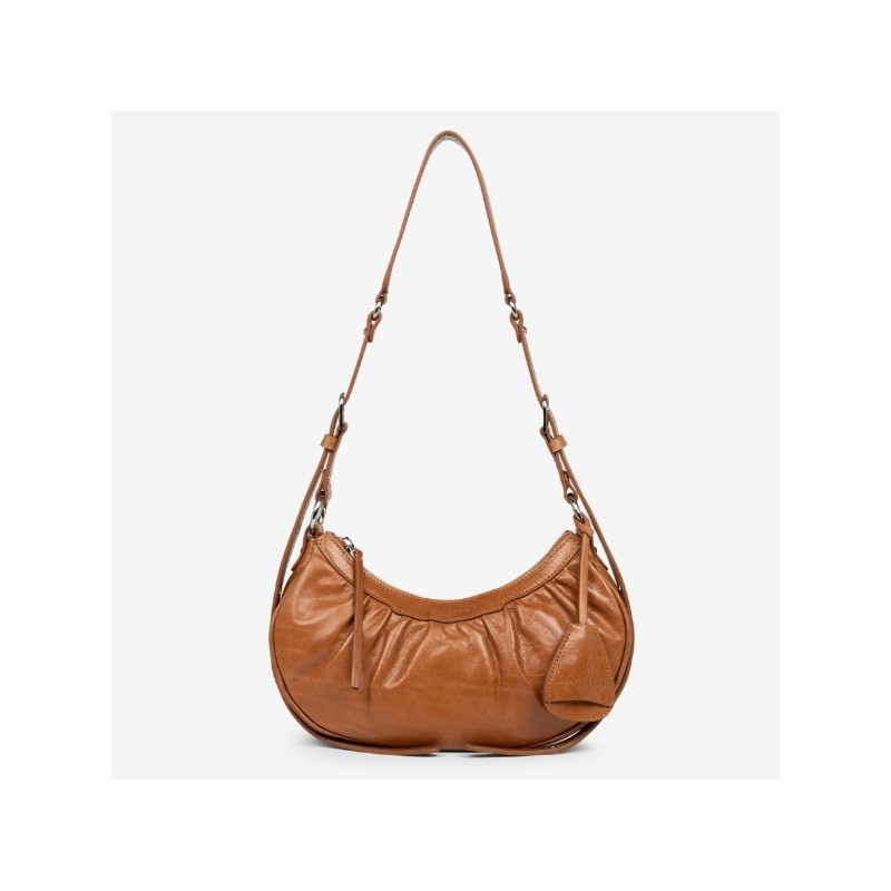 Lancaster - Sac demi lune froissé Retro et glam