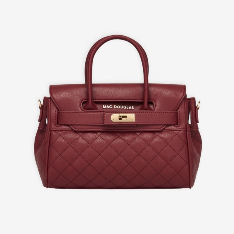 Mac Douglas - Petit sac à main Pyla2 Milo carmin matelassé