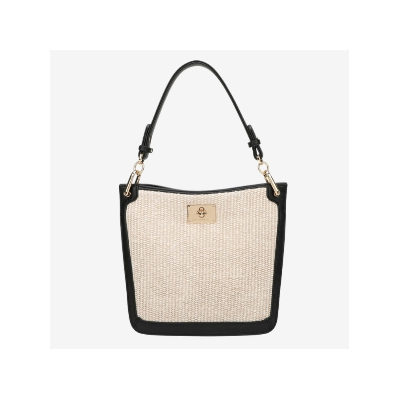 Petit sac porté épaule tresse noir Kentucky Fantasia XS - Mac Douglas