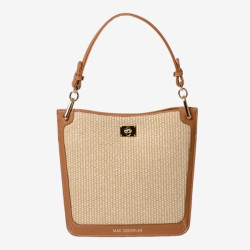 Petit sac porté épaule tresse beige Kentucky Fantasia XS - Mac Douglas