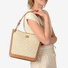 Petit sac porté épaule tresse beige Kentucky Fantasia XS - Mac Douglas
